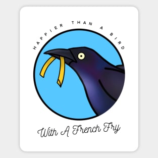 Happy Grackle (Large Print) Magnet